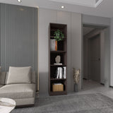 Estantería Home Nogal 45x180.6cm Rectangular con Cuatro Entrepaños - BIBLIOTECAS Y ESTANTERIAS | Bylmo