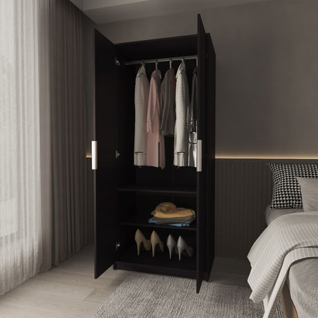 Closet Wenden Wengue 80x189cm con Dos Entrepaños - CLOSETS | Bylmo