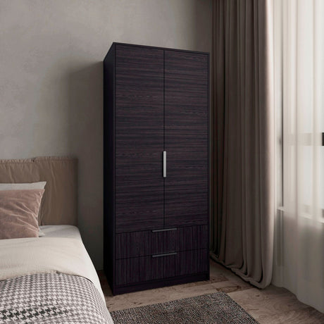 Closet Wenden Wengue 80x189cm con Dos Cajones - CLOSETS | Bylmo