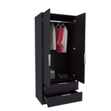 Closet Wenden Wengue 80x189cm con Dos Cajones - CLOSETS | Bylmo