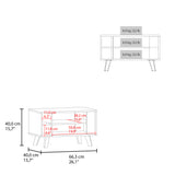 Mesa de Centro Lane Wengue 66.3x40cm Rectangular con Compartimientos - MESAS DE CENTRO | Bylmo