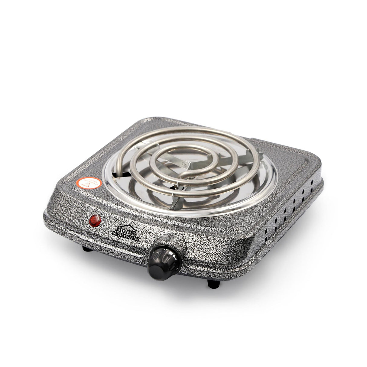 Estufa Eléctrica Gris 22x7.5cm de Un Quemador Portátil con Cinco Niveles de Temperatura - ESTUFAS | Bylmo