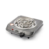 Estufa Eléctrica Gris 22x7.5cm de Un Quemador Portátil con Cinco Niveles de Temperatura - ESTUFAS | Bylmo