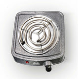 Estufa Eléctrica Gris 22x7.5cm de Un Quemador Portátil con Cinco Niveles de Temperatura - ESTUFAS | Bylmo