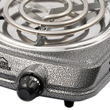 Estufa Eléctrica Gris 22x7.5cm de Un Quemador Portátil con Cinco Niveles de Temperatura - ESTUFAS | Bylmo