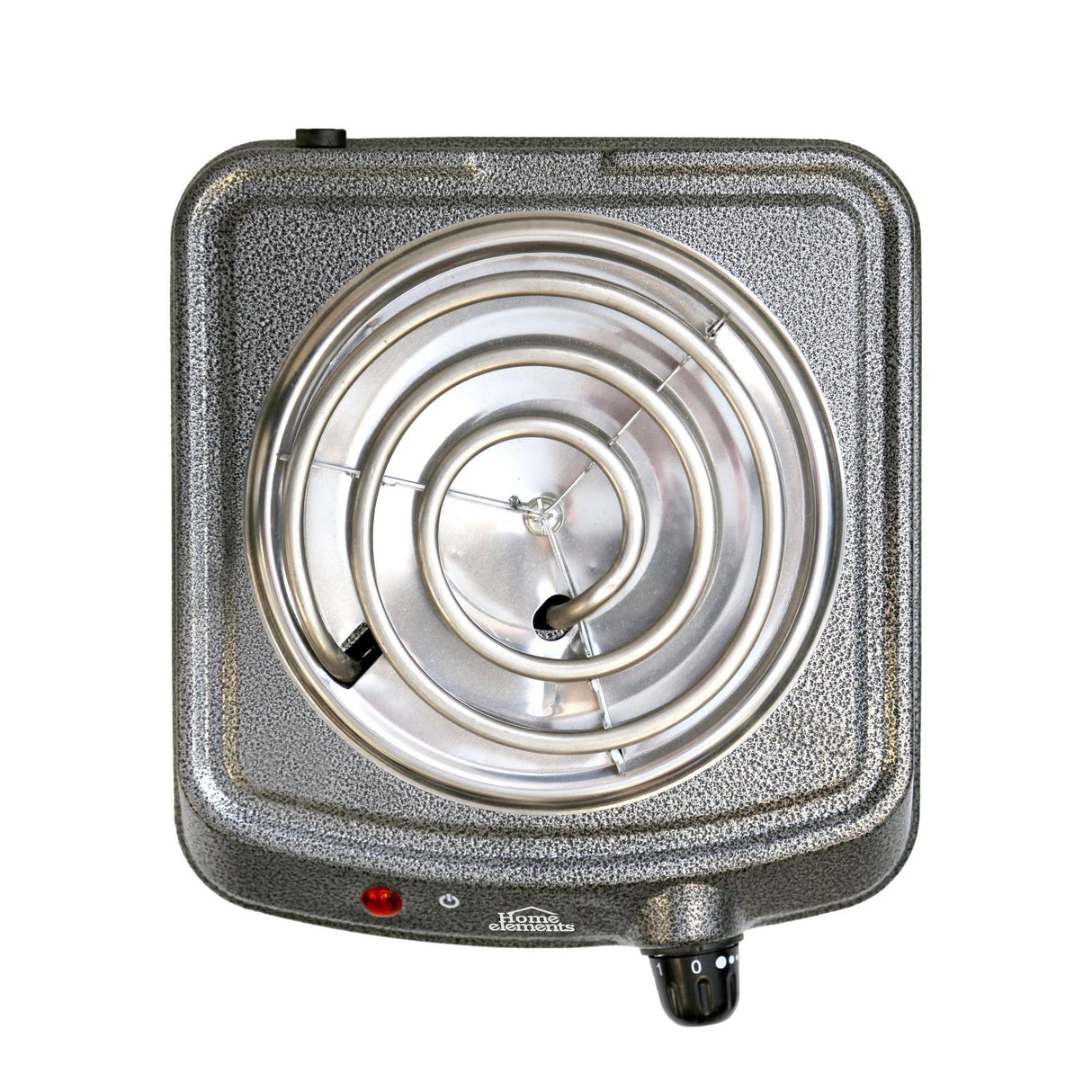 Estufa Eléctrica Gris 22x7.5cm de Un Quemador Portátil con Cinco Niveles de Temperatura - ESTUFAS | Bylmo