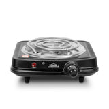 Estufa Eléctrica Negra 22x7.5cm de Un Quemador Portátil con Cinco Niveles de Temperatura - ESTUFAS | Bylmo