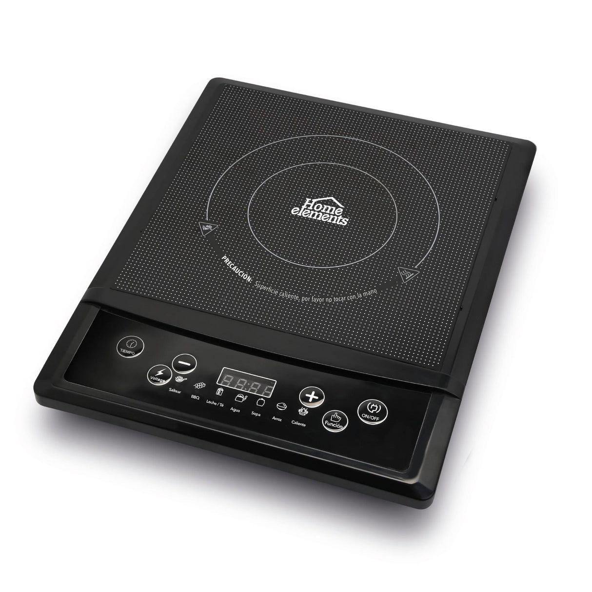 Estufa de Inducción Negra 29x6.5cm de Un Quemador con Pantalla Digital - ESTUFAS | Bylmo