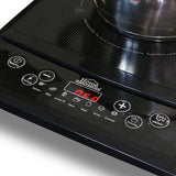 Estufa de Inducción Negra 29x6.5cm de Un Quemador con Pantalla Digital - ESTUFAS | Bylmo