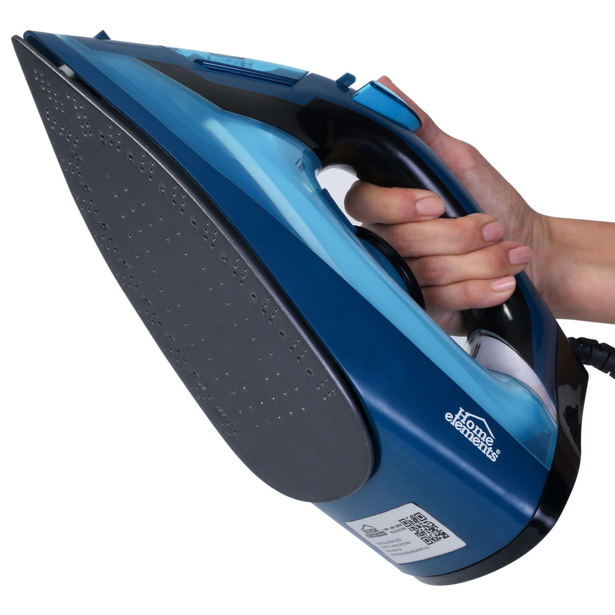 Plancha Steam Ceramic Azul 12.7x16.5cm con Vapor y Dispensaodor y Rociador de Agua - PLANCHAS | Bylmo