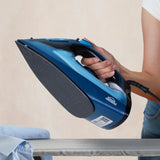 Plancha Steam Ceramic Azul 12.7x16.5cm con Vapor y Dispensaodor y Rociador de Agua - PLANCHAS | Bylmo