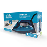 Plancha Steam Ceramic Azul 12.7x16.5cm con Vapor y Dispensaodor y Rociador de Agua - PLANCHAS | Bylmo