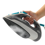 Plancha Gris y Azul Turquesa 11.3x14cm con Vapor y Dispensaodor y Rociador de Agua - PLANCHAS | Bylmo