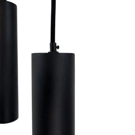 Lámpara de Techo Colgante y Ajustable Tarento Negro y Dorado 60x300cm de 8 Luces - LAMPARAS DE TECHO | Bylmo