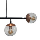 Lámpara de Techo Colgante y Ajustable Alice Negro 32x300cm de 6 Luces - LAMPARAS DE TECHO | Bylmo