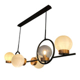 Lámpara de Techo Colgante y Ajustable Kotka Negro y Dorado 50x230cm de 5 Luces - LAMPARAS DE TECHO | Bylmo