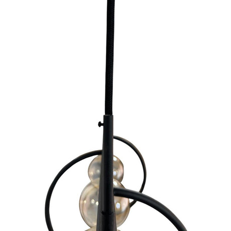 Lámpara de Techo Colgante y Ajustable Vanta Negro y Dorado 38x280cm de 4 Luces - LAMPARAS DE TECHO | Bylmo