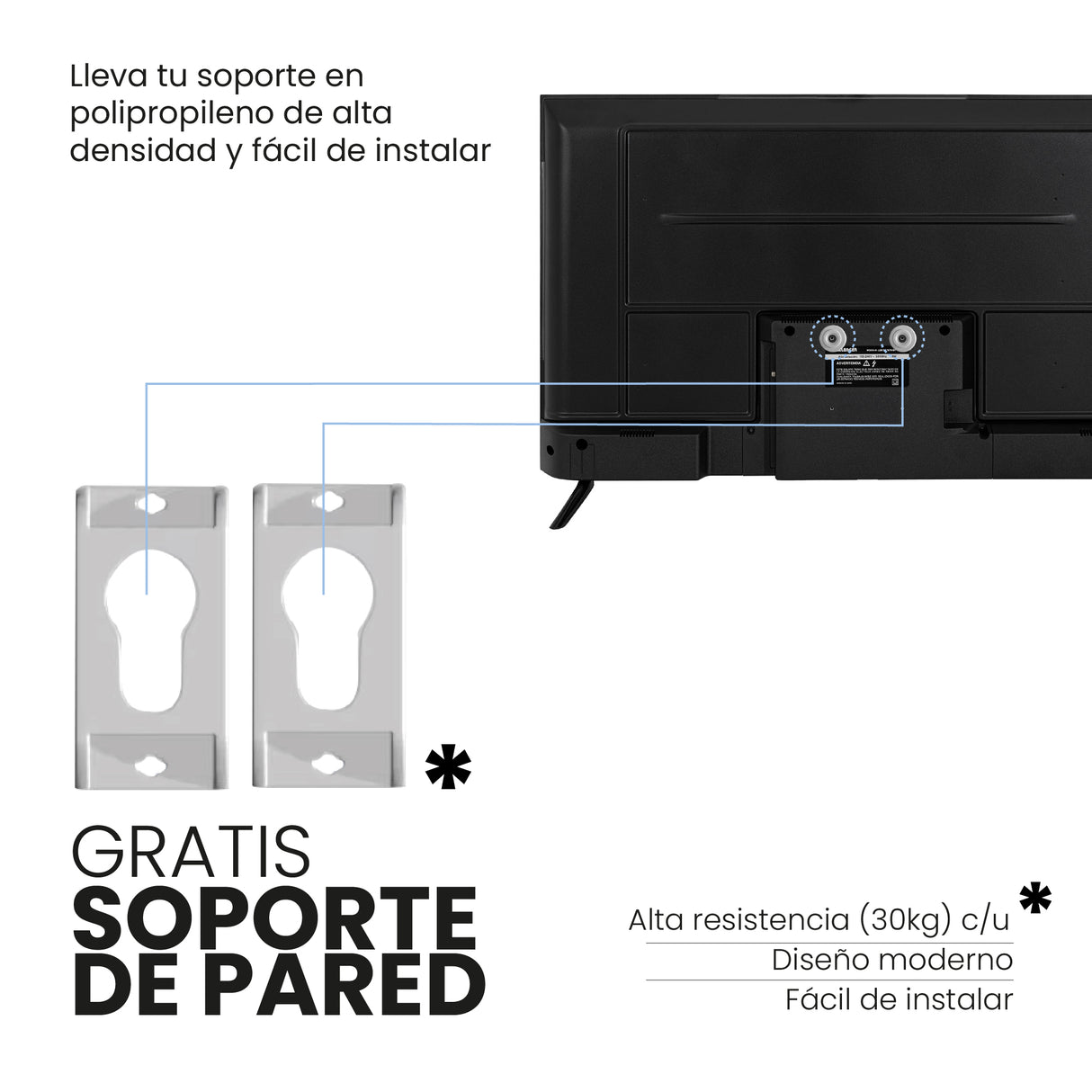 Televisor Led 72.8x42.6cm de 32 Pulgadas HD 720P - TELEVISORES | Bylmo