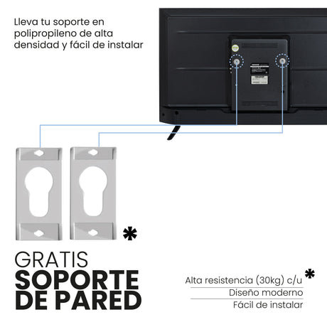 Televisor Led Smart Google 89.3x51cm de 40 Pulgadas FULL HD 1080P Con Wifi Integrado y Con Bluetooth - TELEVISORES | Bylmo