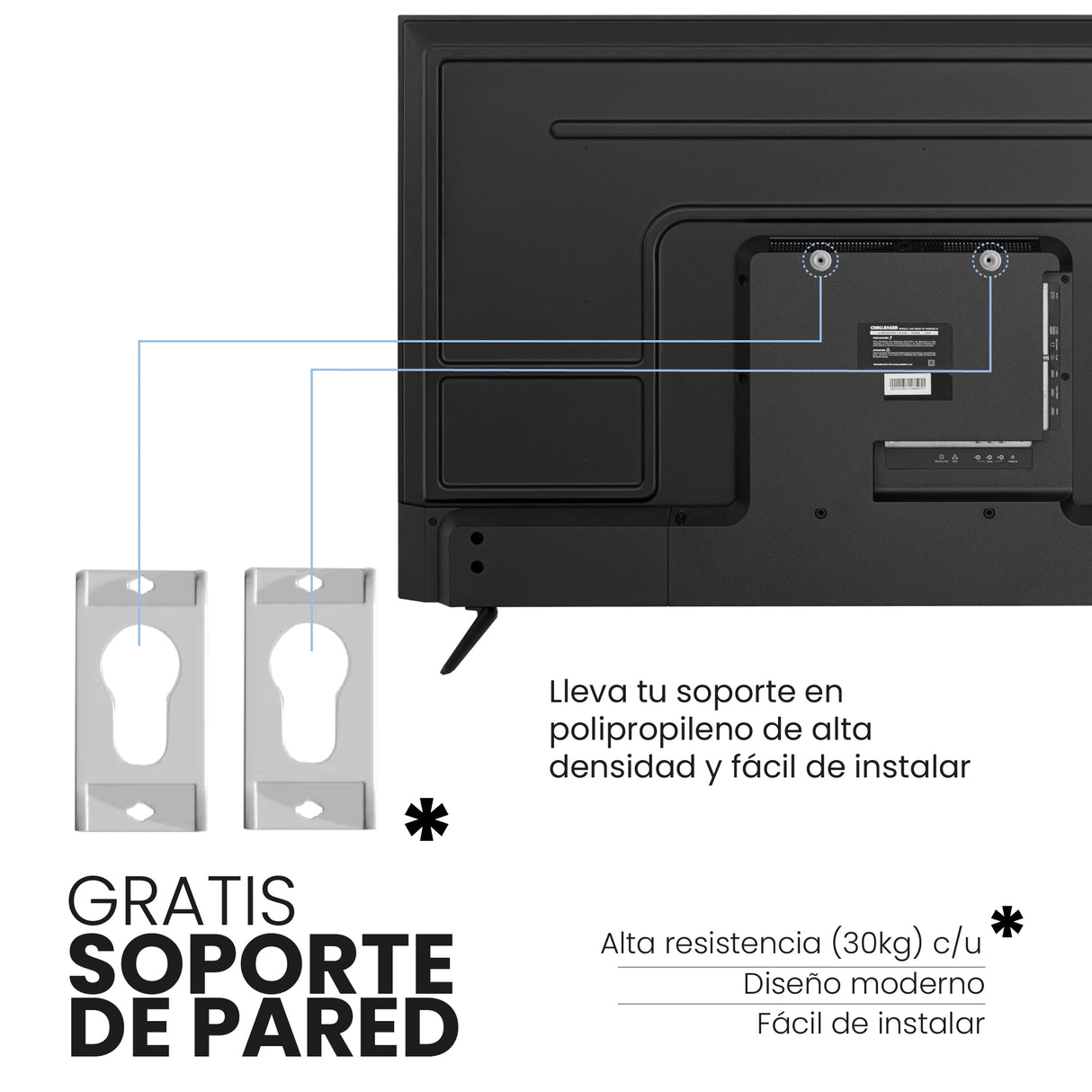 Televisor Led Smart Android 122.6x70.6cm de 55 Pulgadas 4K 2160P Con Wifi Integrado y Con Bluetooth - TELEVISORES | Bylmo