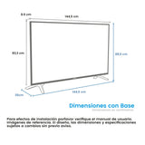 Televisor Led Smart Google 144.5x83.3cm de 65 Pulgadas 4K 2160P Con Wifi Integrado y Con Bluetooth - TELEVISORES | Bylmo