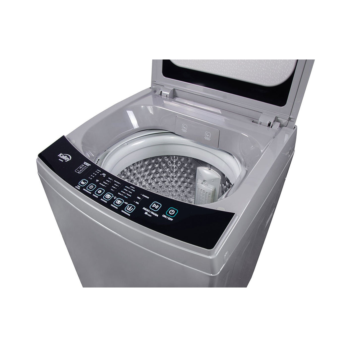 Lavadora Gris 58x96.2cm con Pantalla Digital para 14 Kilogramos - LAVADORAS Y SECADORAS | Bylmo