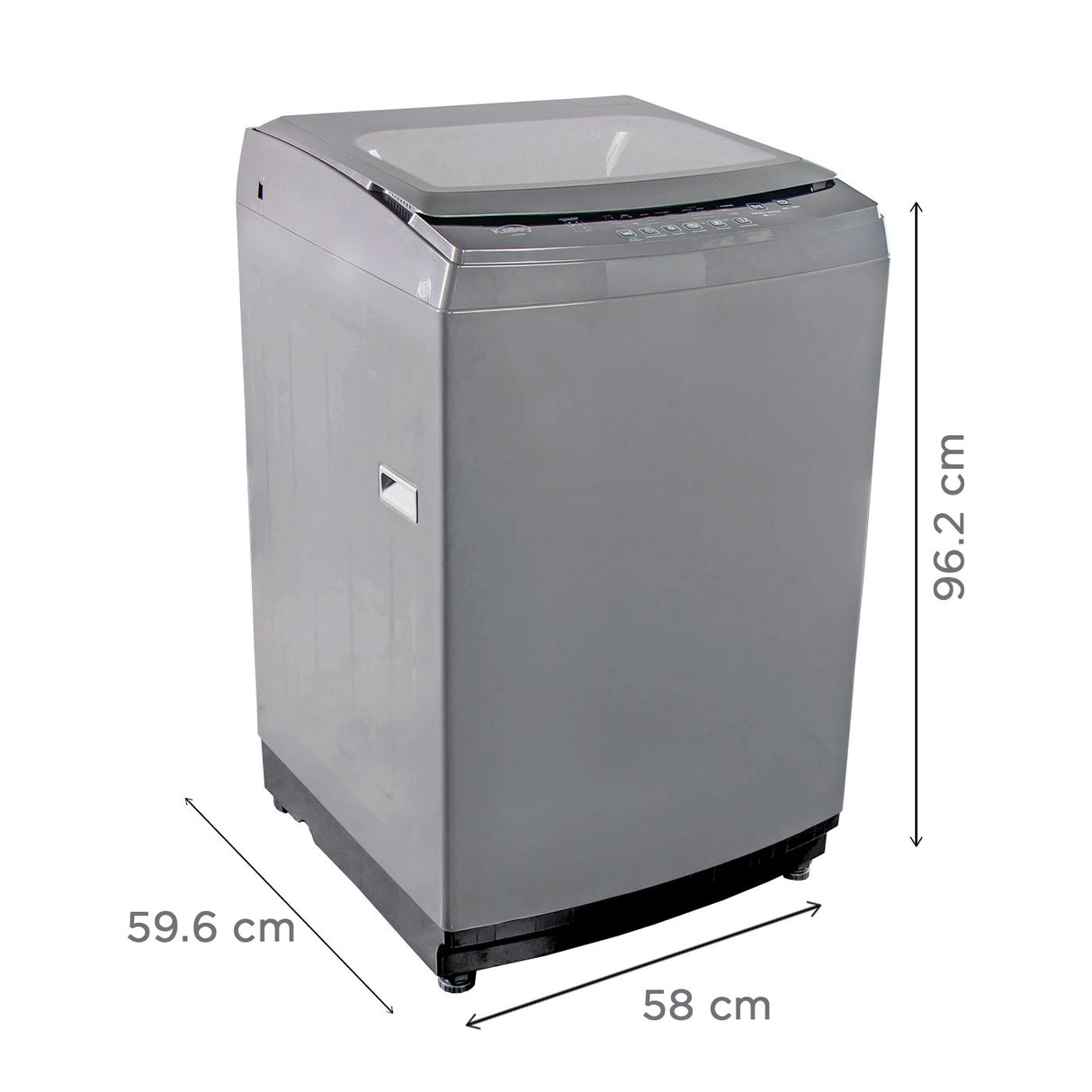 Lavadora Gris 58x96.2cm con Pantalla Digital para 14 Kilogramos - LAVADORAS Y SECADORAS | Bylmo