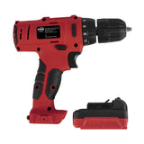 Taladro Inalámbrico Rojo y Negro 6.67x21.3cm - HERRAMIENTAS ELECTRICAS | Bylmo