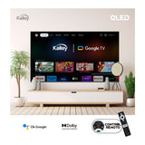 Televisor Kalley Smart QLED 4K 70 Pulgadas Google Negro 173x103cm con Wifi Integrado y con Bluetooth - TELEVISORES | Bylmo