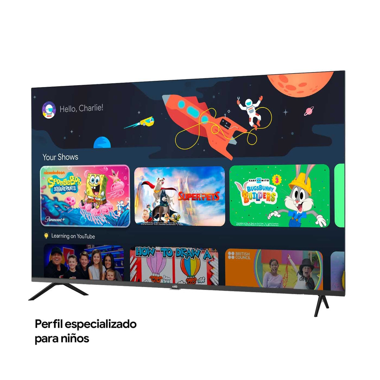 Televisor Kalley Smart QLED 4K 58 Pulgadas Google Negro 143.6x87.9cm con Wifi Integrado Procesador con IA y con Bluetooth - TELEVISORES | Bylmo