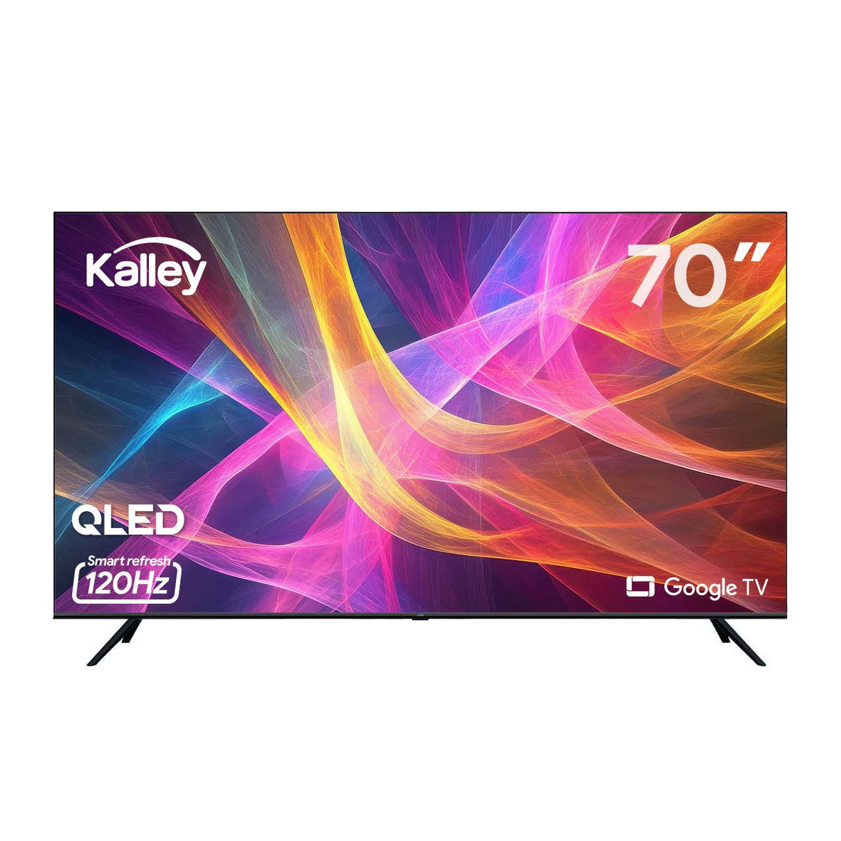 Televisor Kalley Smart QLED 4K 70 Pulgadas Google Negro 173x103cm con Wifi Integrado Procesador con IA y con Bluetooth - TELEVISORES | Bylmo