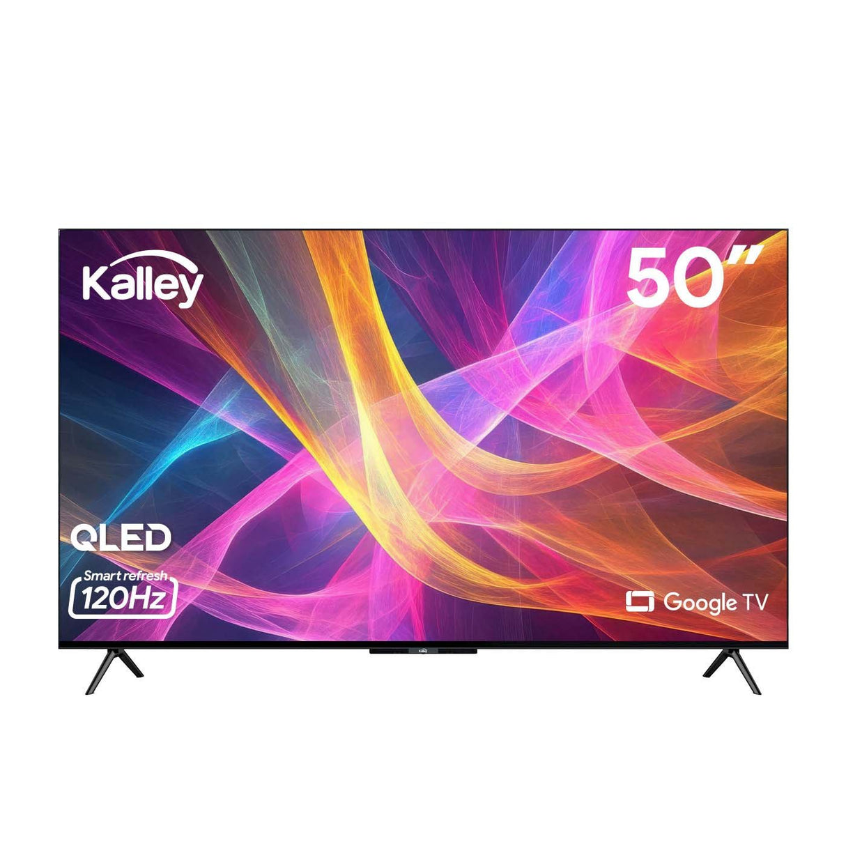 Televisor Kalley Smart QLED 4K 50 Pulgadas Google Negro 125x76cm con Wifi Integrado y con Bluetooth - TELEVISORES | Bylmo