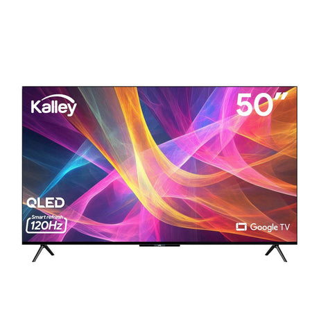 Televisor Kalley Smart QLED 4K 50 Pulgadas Google Negro 125x76cm con Wifi Integrado y con Bluetooth - TELEVISORES | Bylmo