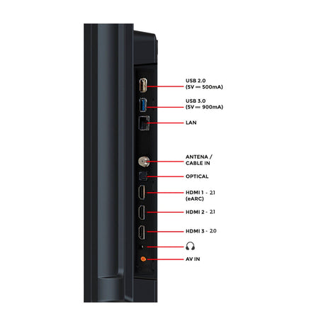 Televisor Kalley Smart QLED 4K 50 Pulgadas Google Negro 125x76cm con Wifi Integrado y con Bluetooth - TELEVISORES | Bylmo