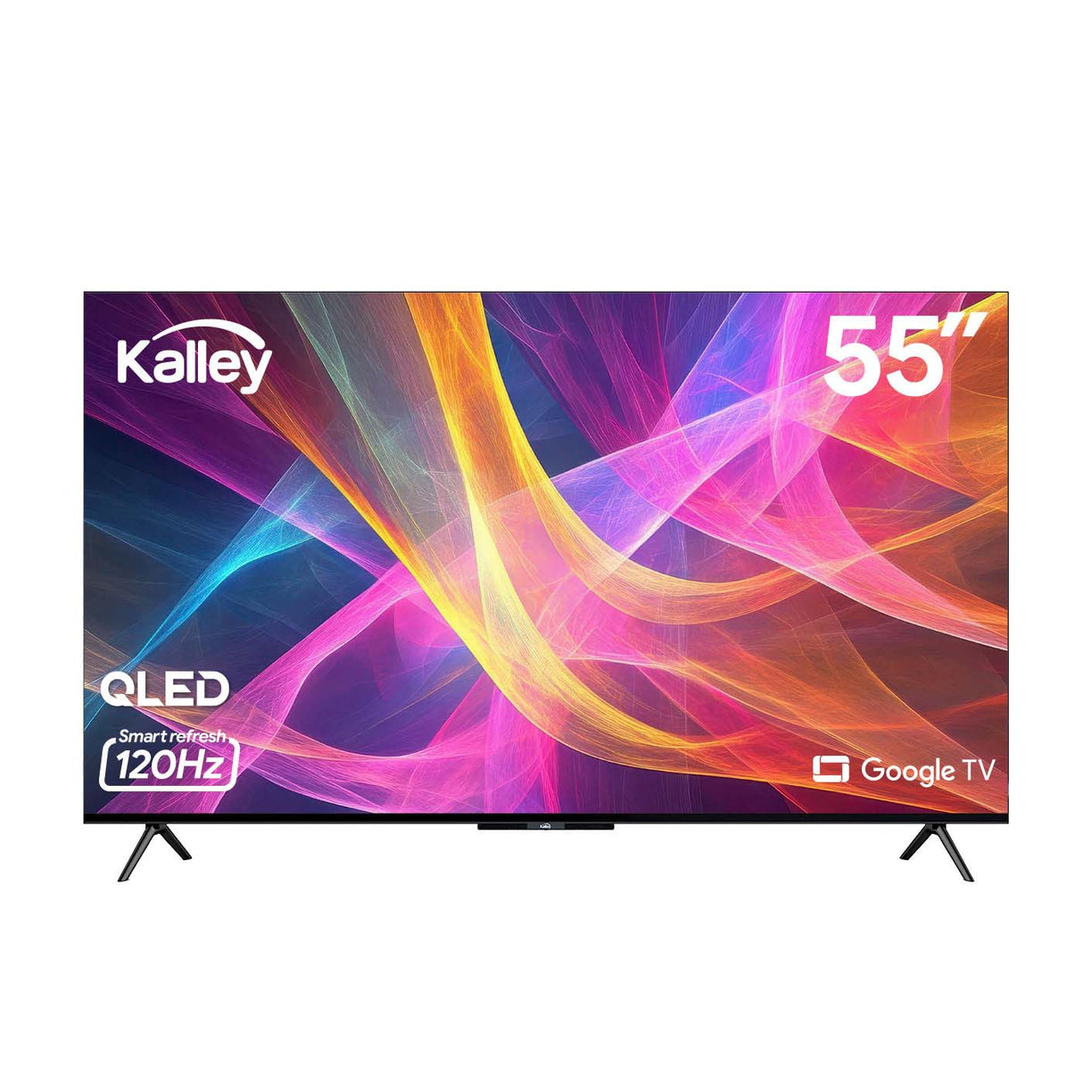 Televisor Kalley Smart QLED 4K 55 Pulgadas Google Negro 135x83cm con Wifi Integrado y con Bluetooth - TELEVISORES | Bylmo