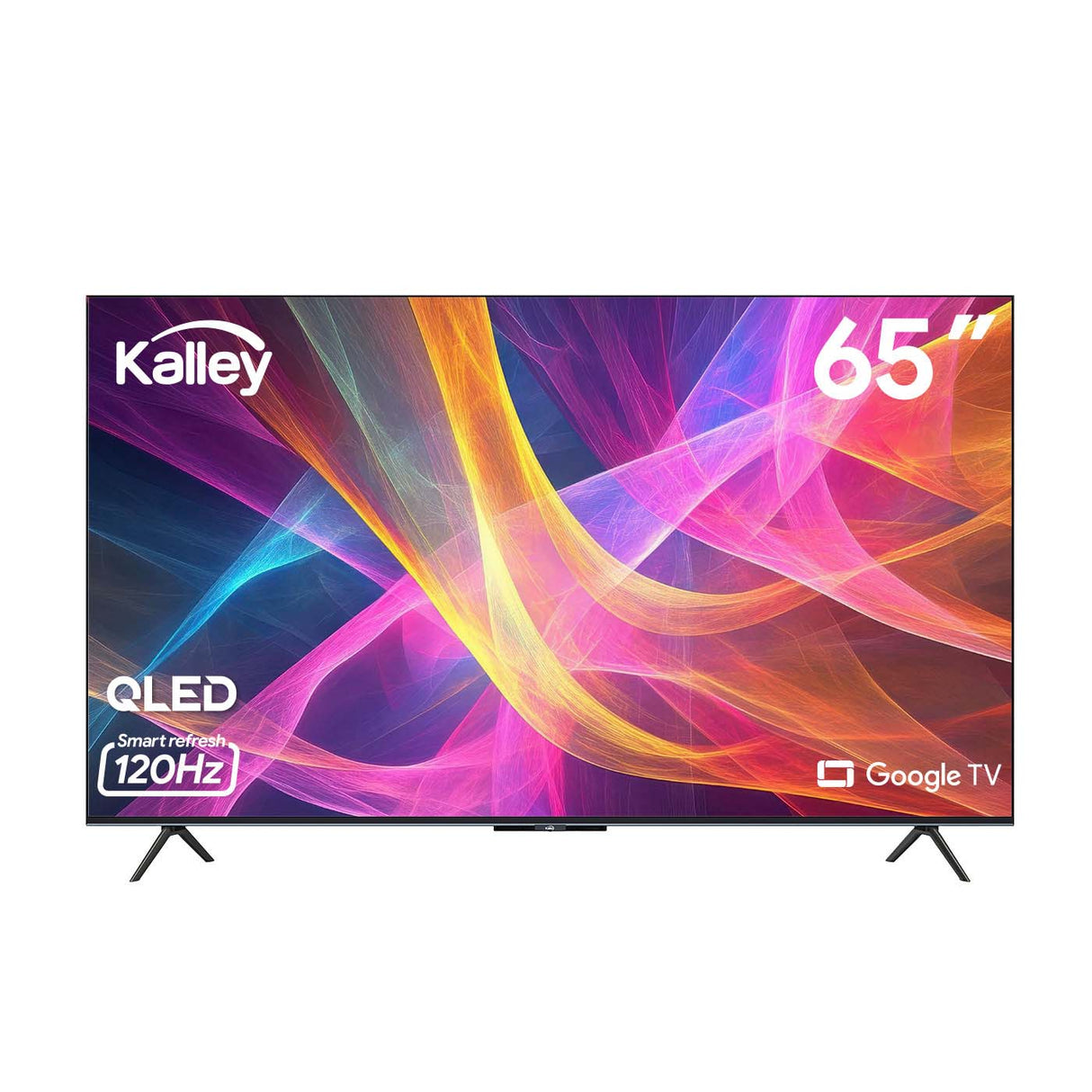 Televisor Kalley Smart QLED 4K 65 Pulgadas Google Negro 160x96cm con Wifi Integrado y con Bluetooth - TELEVISORES | Bylmo