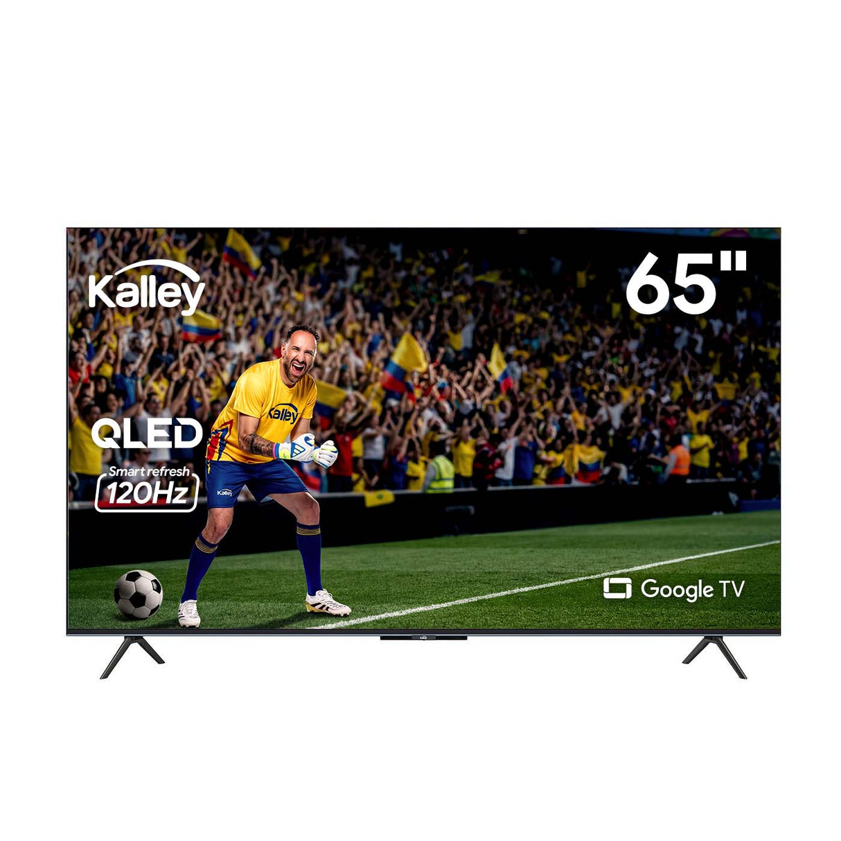Televisor Kalley Smart QLED 4K 65 Pulgadas Google Negro 160x96cm con Wifi Integrado y con Bluetooth - TELEVISORES | Bylmo