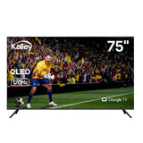 Televisor Kalley Smart QLED 4K 75 Pulgadas Google Negro 184x110.3cm con Wifi Integrado y con Bluetooth - TELEVISORES | Bylmo
