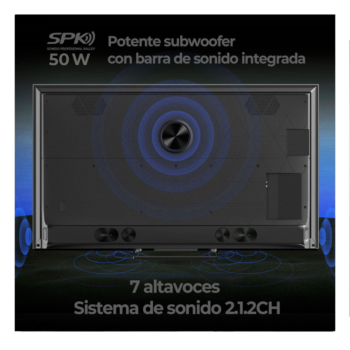 Televisor Kalley Smart QLED 4K 55 Pulgadas Google Negro 133.5x82.5cm con Wifi Integrado y con Bluetooth - TELEVISORES | Bylmo