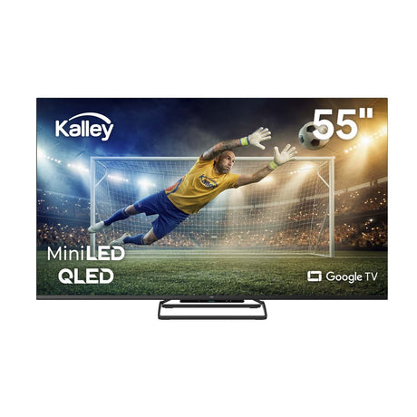 Televisor Kalley Smart QLED 4K 55 Pulgadas Google Negro 133.5x82.5cm con Wifi Integrado y con Bluetooth - TELEVISORES | Bylmo