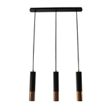 Lámpara de Techo Led Vila Dorado y Negro 6x100cm Ajustable de Tres Luces - LAMPARAS DE TECHO | Bylmo