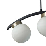 Lámpara de Techo Led Helsinki Dorado y Negro 15x25cm Ajustable de Tres Luces - LAMPARAS DE TECHO | Bylmo