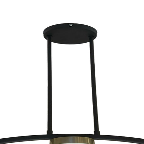 Lámpara de Techo Led Helsinki Dorado y Negro 15x25cm Ajustable de Tres Luces - LAMPARAS DE TECHO | Bylmo