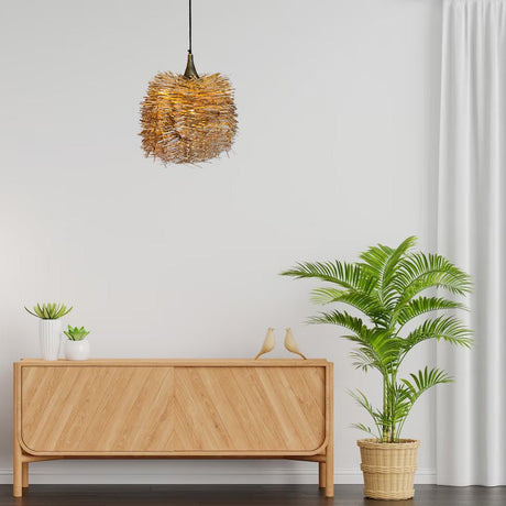 Lámpara de Techo Led Cafe y Dorado 40x36cm Ajustable de Una Luz - LAMPARAS DE TECHO | Bylmo