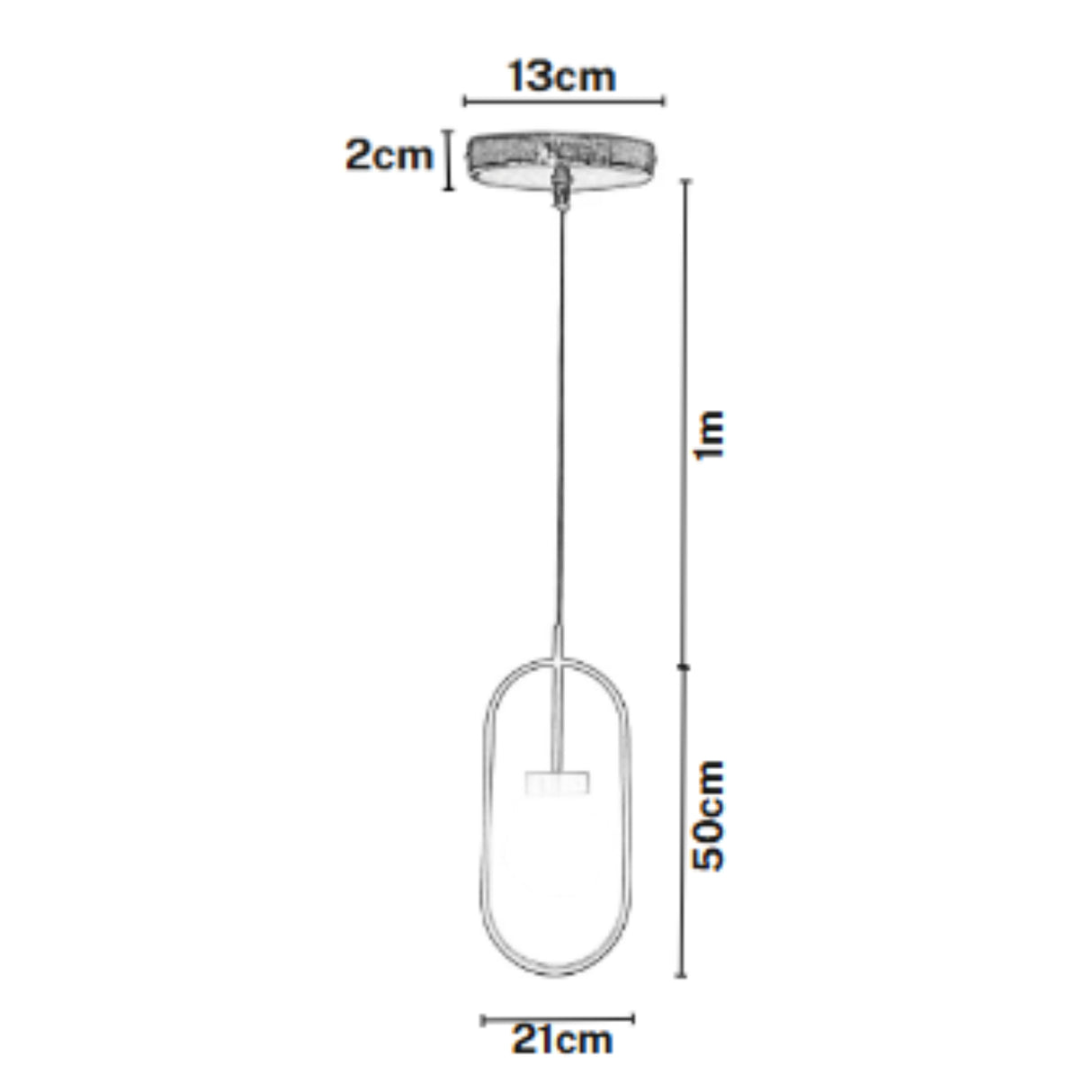 Lámpara de Techo Led Negro 21x50cm Ajustable de Una Luz - LAMPARAS DE TECHO | Bylmo
