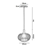 Lámpara de Techo Led Palu Negro 25x23cm Ajustable de Una Luz - LAMPARAS DE TECHO | Bylmo