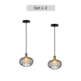 Set x 2 Lámparas de Techo Led Palu Negro 25x23cm Ajustable de Una Luz - LAMPARAS DE TECHO | Bylmo