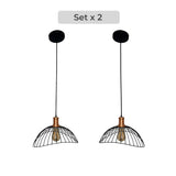 Set x 2 Lámparas de Techo Led Yakarta Negro y Dorado 33x20cm Ajustable de Una Luz - LAMPARAS DE TECHO | Bylmo