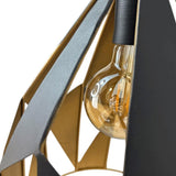 Set x 2 Lámparas de Techo Led Negro y Dorado 20x28cm Ajustable de Una Luz - LAMPARAS DE TECHO | Bylmo