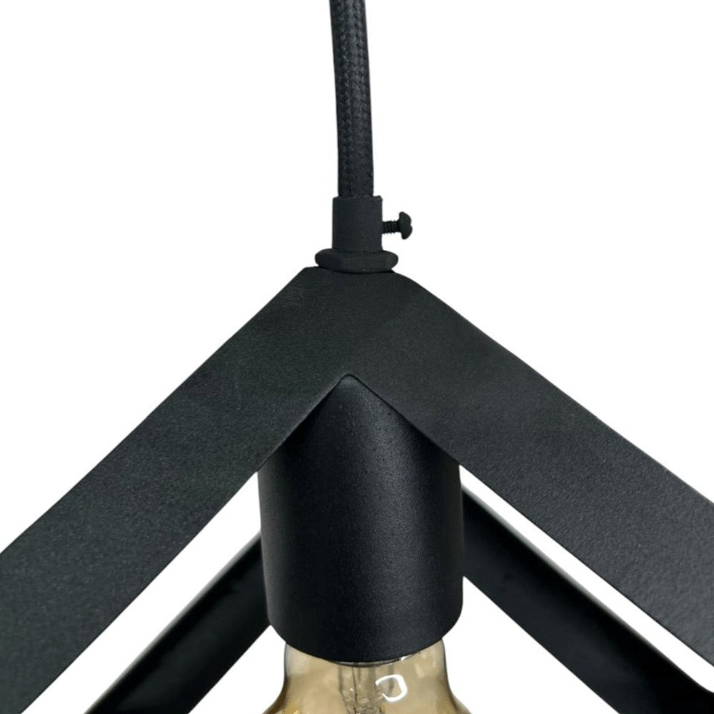 Set x 2 Lámparas de Techo Led Charlote Negro y Dorado 16.5x16.5cm Ajustable de Una Luz - LAMPARAS DE TECHO | Bylmo